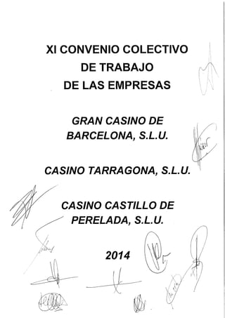 Casinos de catalunya conveni 2014