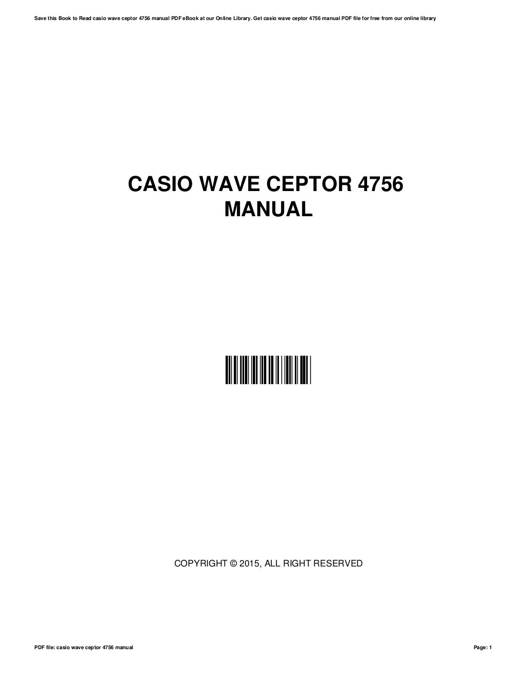 Casio wave-ceptor-4756-manual
