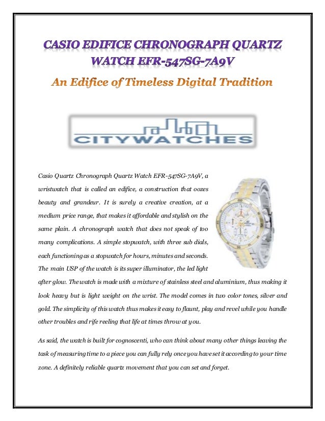 casio edifice illuminator efr 547