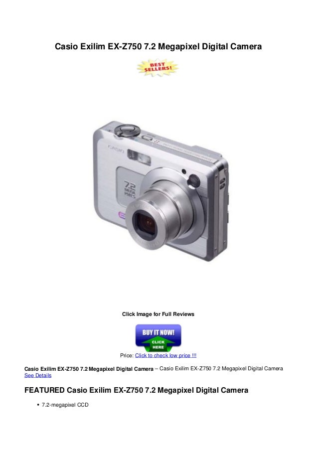 Casio exilim exz750_7.2_megapixel_digital_camera