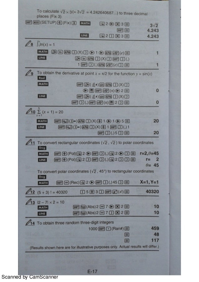 Casio Fx 570 Es Plus Manuale