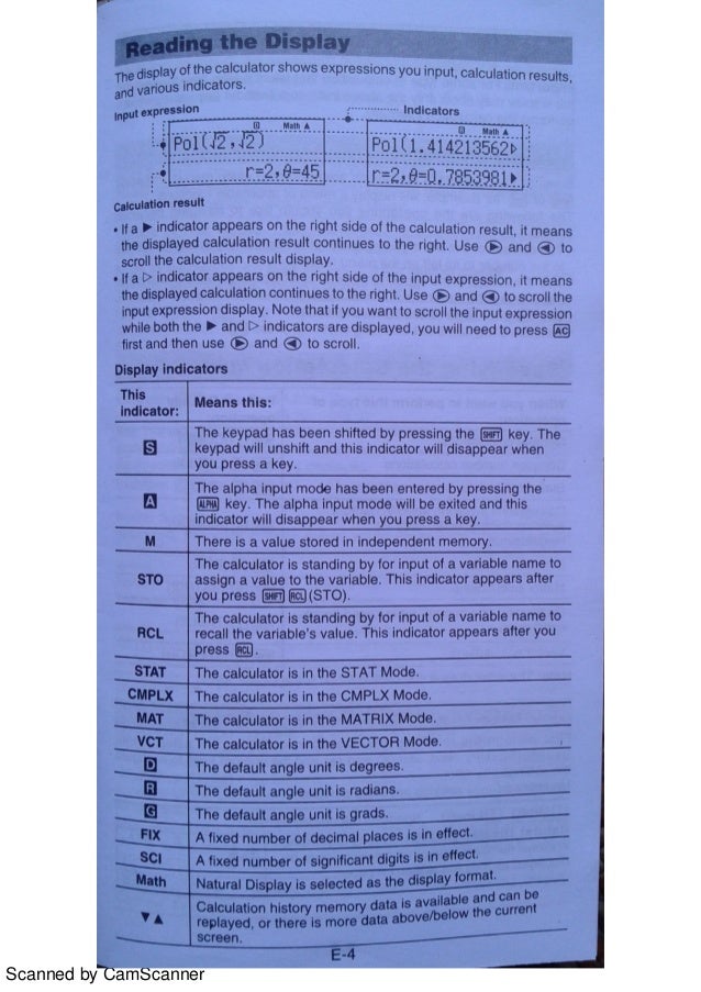Casio Fx 570 Es Plus Manuale