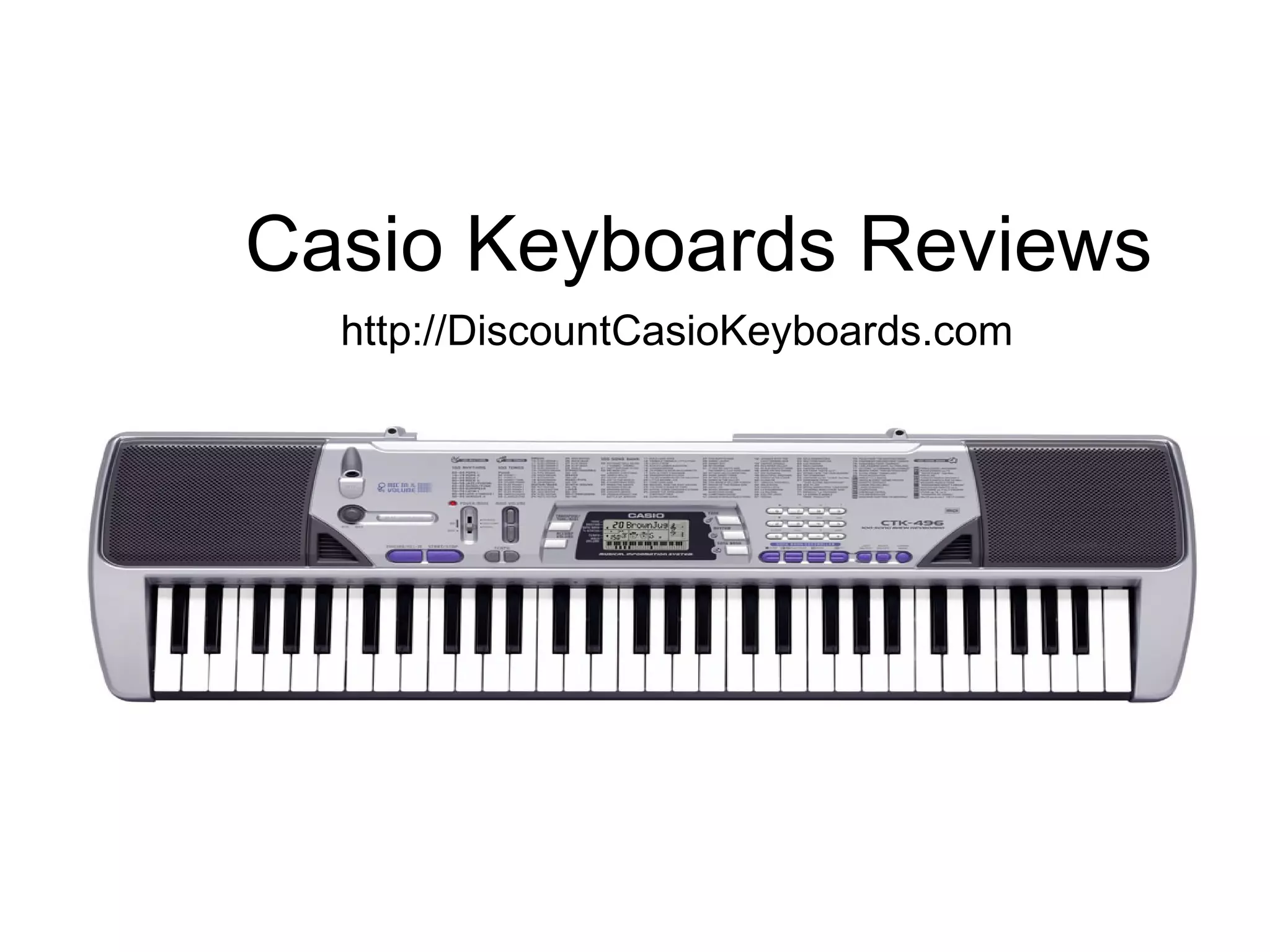 Casio Keyboards Reviews | PPT