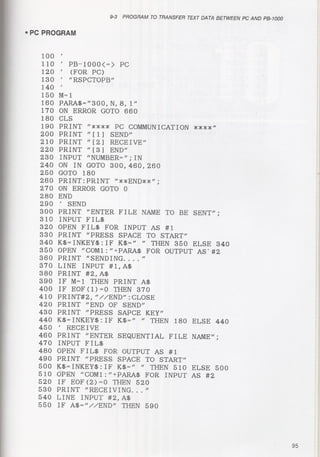 Casio pb 1000 technical reference