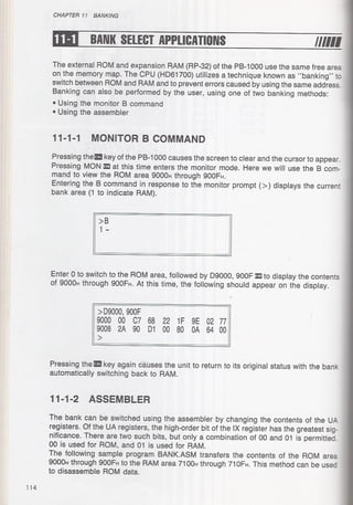 Casio pb 1000 technical reference
