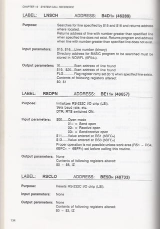 Casio pb 1000 technical reference