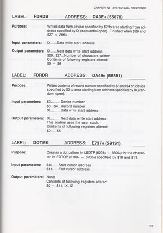 Casio pb 1000 technical reference