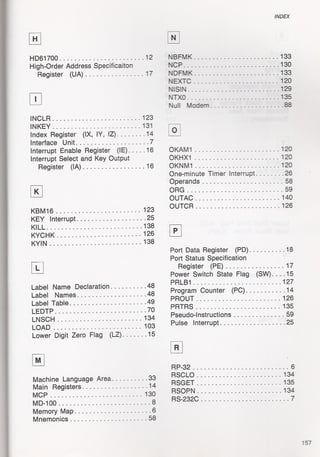 Casio pb 1000 technical reference