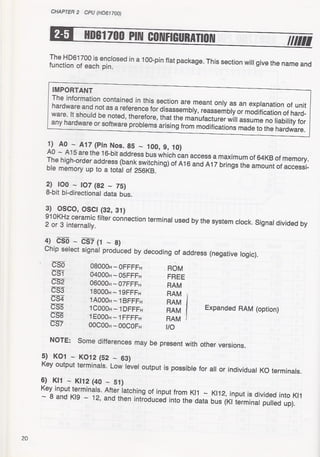 Casio pb 1000 technical reference