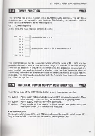 Casio pb 1000 technical reference