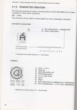 Casio pb 1000 technical reference