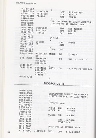 Casio pb 1000 technical reference