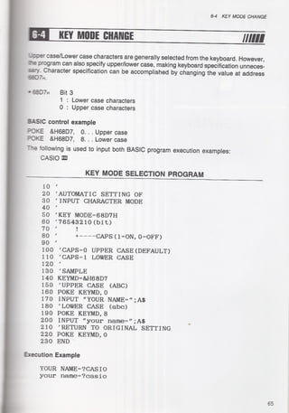 Casio pb 1000 technical reference