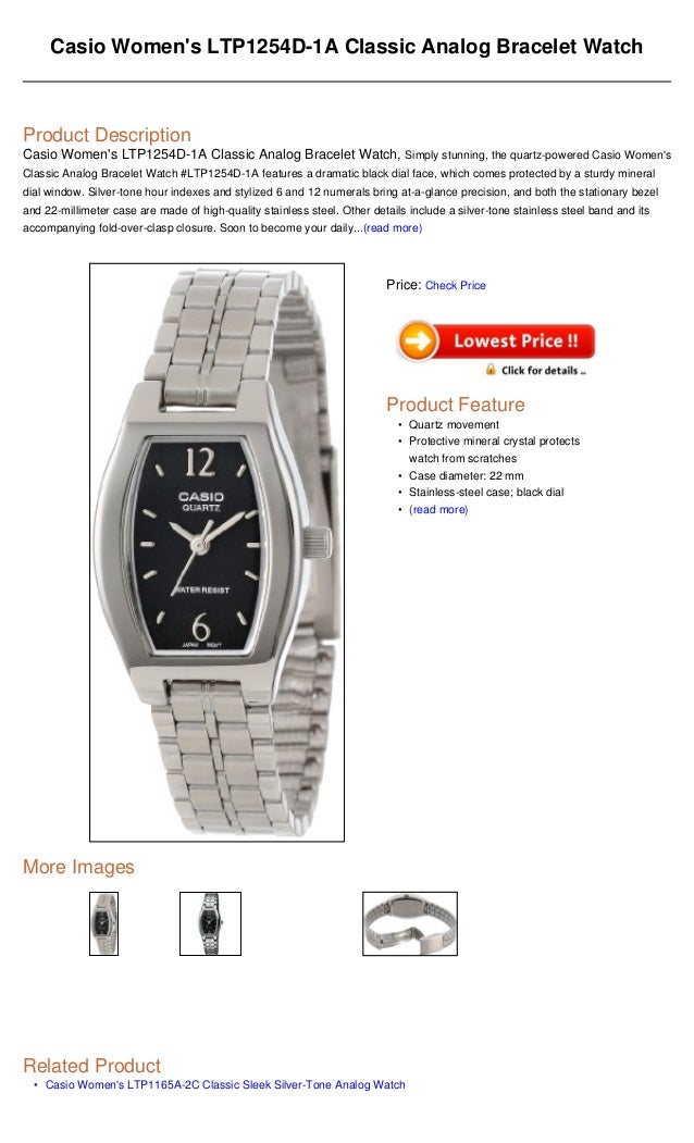 casio women's classic analog watch