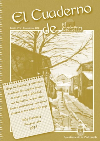 Ayuntamiento de Pedrezuela. Cuaderno el casito. Diciembre