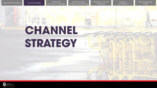 11/14/2017 23
Channel strategy
Research for Trade
Marketing
Category
management
Merchandising &
POSM
Trade MKT Foundation
Finance for
non-finance manager
Trade Promotion
& Sales cycle planning
CHANNEL
STRATEGY
 