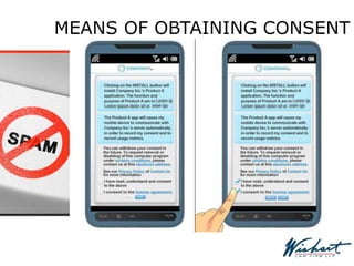 MEANS OF OBTAINING CONSENT
 