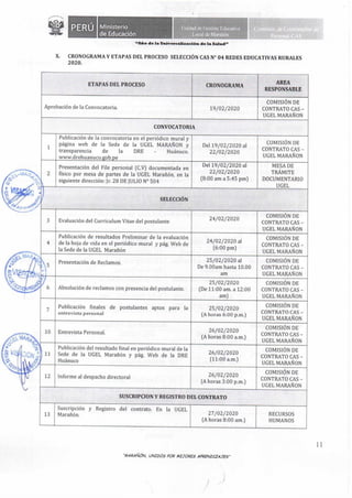 CAS N° 006-2020-UGEL-M