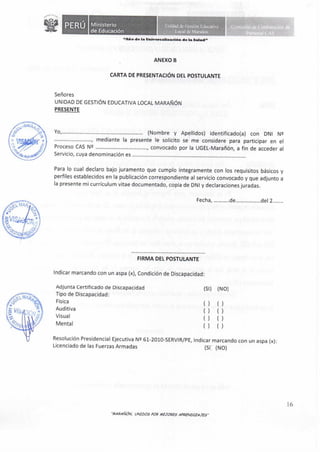 CAS N° 006-2020-UGEL-M