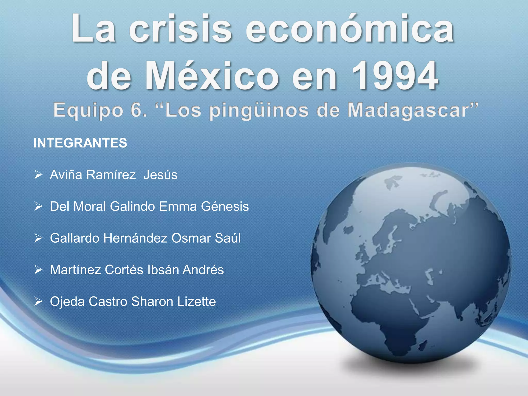 Caso. crisis de 1994 | PPTX
