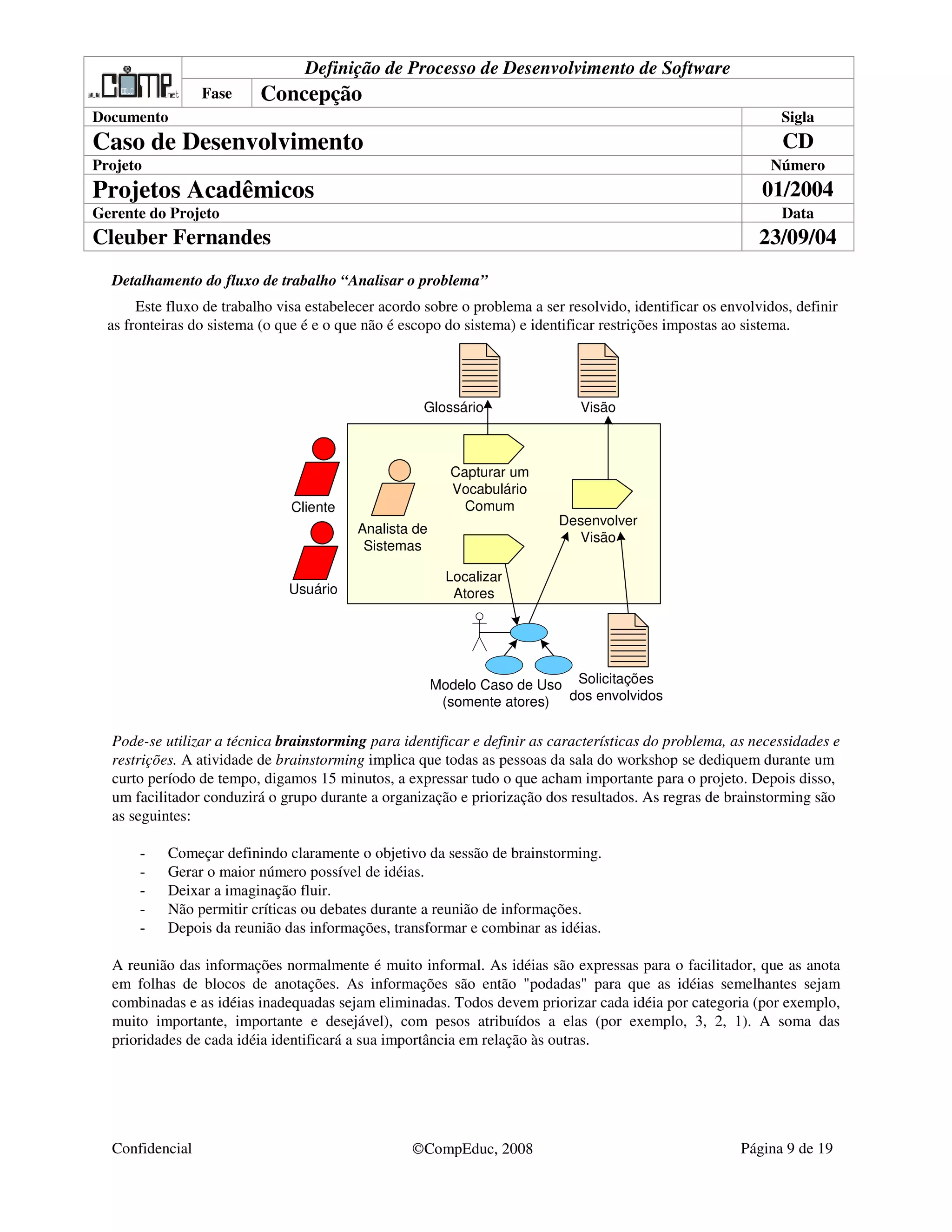 Caso de Desenvolvimento