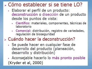 Estudio de libertad de operación para líneas transgénicas de papa y de arroz hechas en Colombia: Avances 