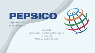Actividad 2
Seminario de Planeación Estratégica en
los Negocios
Mtra Elda Susana Caffarel


Alejandra Rocha
23 de Junio 2022
 