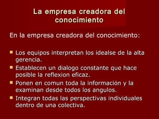 Empresa Creadora de Conocimiento