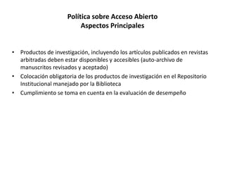 Caso 4: Acceso abierto y derechos de autor 