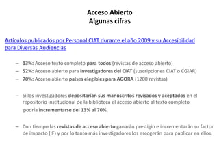 Caso 4: Acceso abierto y derechos de autor 