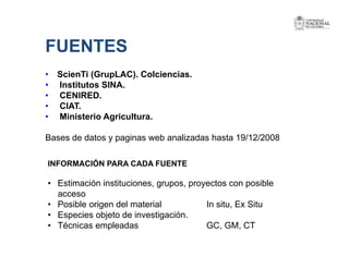 La investigación sobre Biodiversidad en Colombia