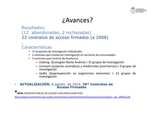 La investigación sobre Biodiversidad en Colombia