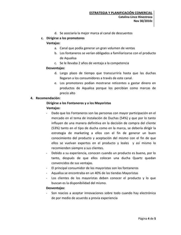 Caso aqualisa quartz PDF