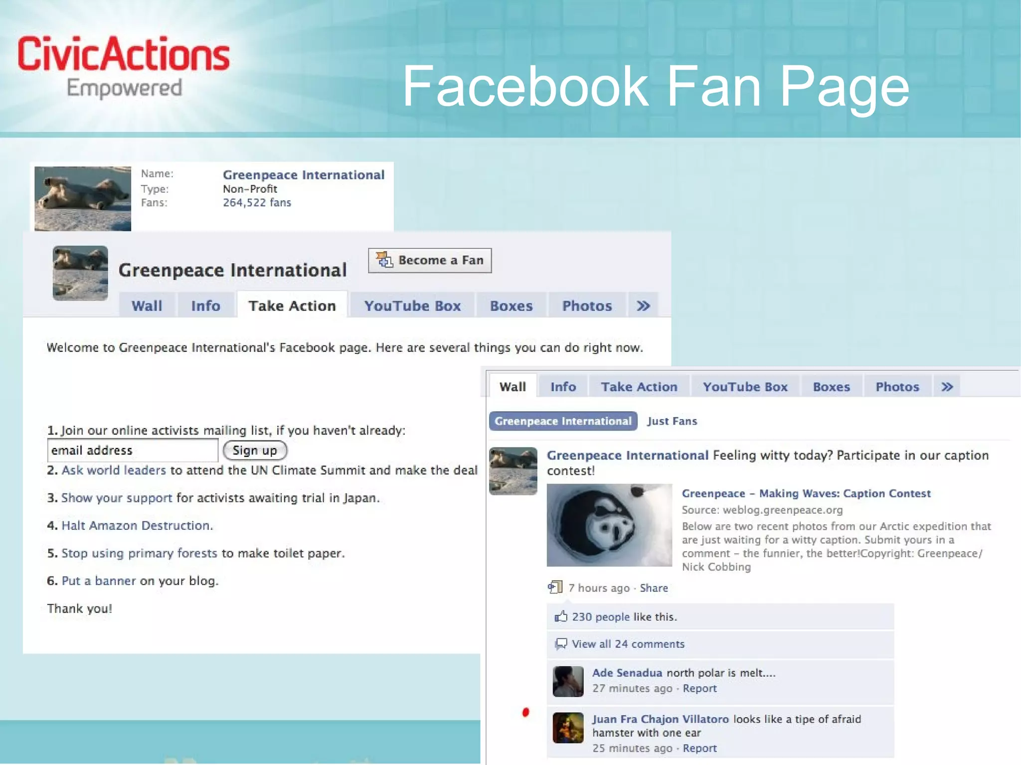 Facebook Fan Page
 