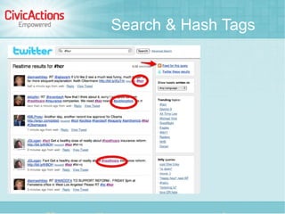 Search & Hash Tags
 