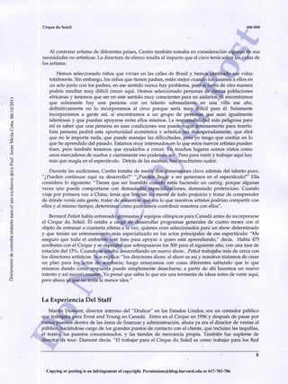 Caso cirque du soleil