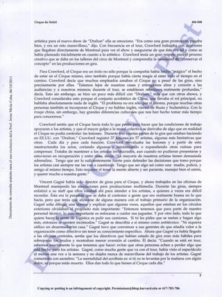 Caso cirque du soleil