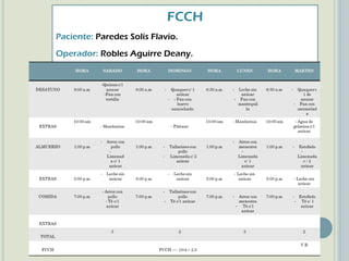 FCCH
Paciente: Paredes Solis Flavio.
Operador: Robles Aguirre Deany.
 