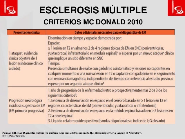 Caso clinico esclerosis multiple