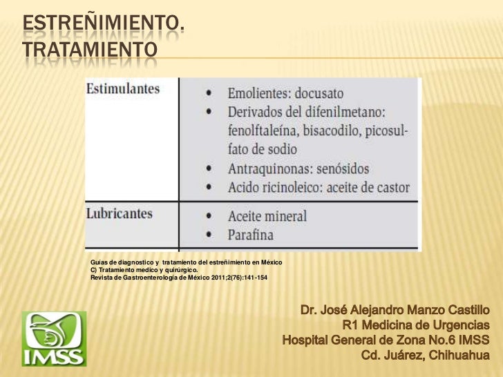Tratamiento del estreñimiento