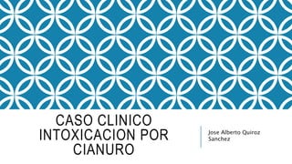 CASO CLINICO
INTOXICACION POR
CIANURO
Jose Alberto Quiroz
Sanchez
 