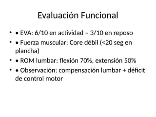 Caso_Clinico_Lumbalgia.pptx FISIOTERAPIA | PPTX