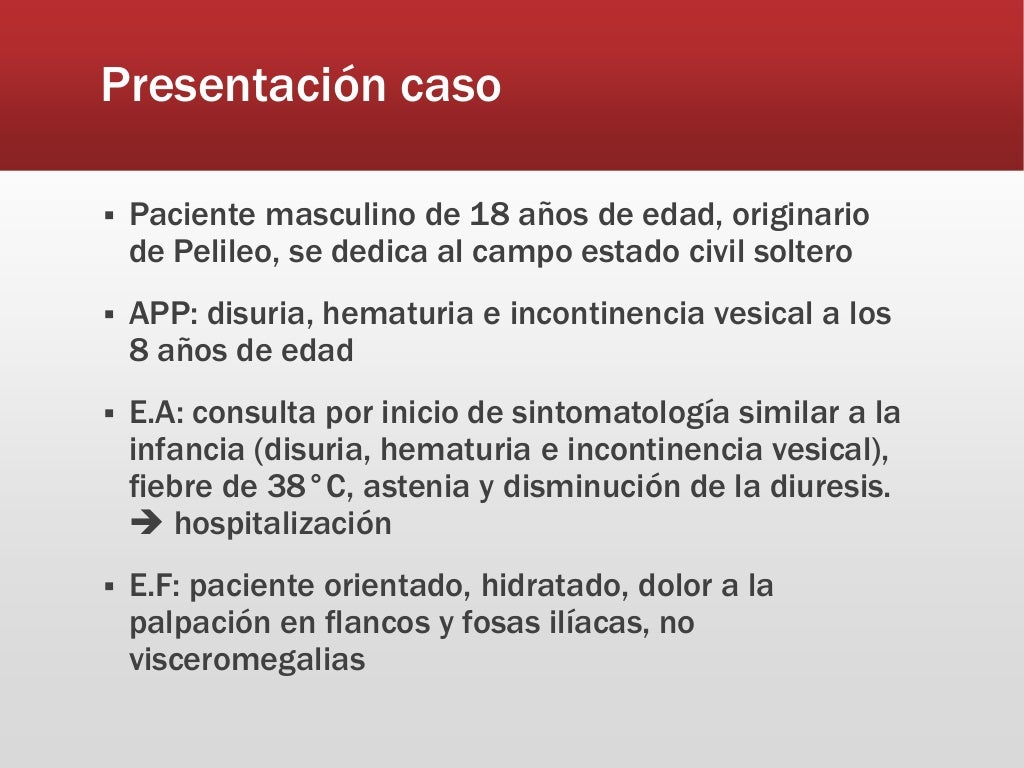 Caso clínico sindrome insuficiencia renal