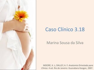 Caso Clínico 3.18
Marina Sousa da Silva
MOORE, K. L; DALLEY, A. F. Anatomia Orinetada para
Clínica. 4 ed. Rio de Janeiro: Guanabara Koogan, 2007.
 