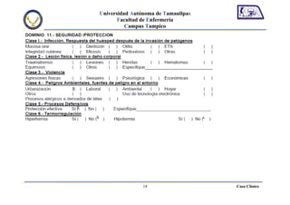 Universidad Autónoma de Tamaulipas
                   Facultad de Enfermería
                      Campus Tampico




X



    X

        X                                        x




                            14                       Caso Clínico
 