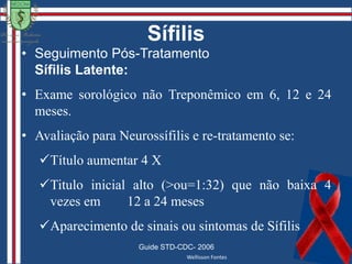 Sífilis Secundária2 a 6 meses após a infecção;