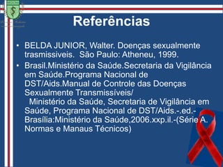 Sífilis TerciáriaNão são contagiosas;Únicas ou pouco numerosas;Assimétricas;Localizadas e destrutivas;Deixa cicatrizes atróficas e não retráteis.Thiago de SouzaLesão Tegumentar - GomaAparecem após 2 anos de evolução