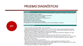 PRUEBAS DIAGNÓSTICAS
ETT
 