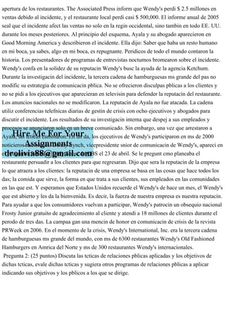 Caso de estudio WENDYS DEPENDE DE LA REPUTACI�N PARA COMBATIR EL .pdf