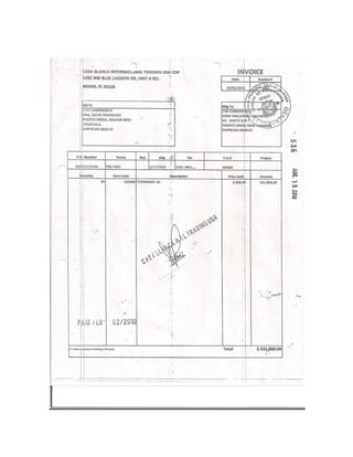 Caso del aceite therminol v